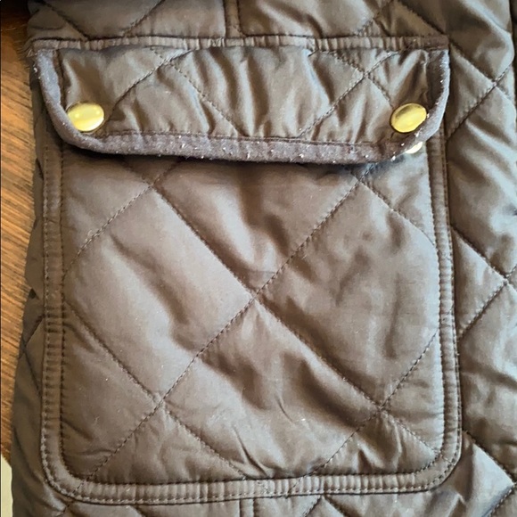 J crew quilted black jacket size M - Picture 3 of 4